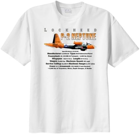 WarbirdShirts Men's Lockheed P-2 Neptune Short Sleeve T-Shirt