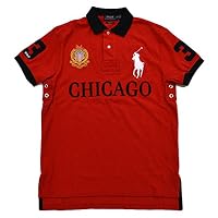 Polo Ralph Lauren Mens Big Pony City Custom Mesh Polo (RL2000 Red
