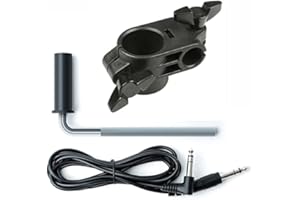 Alesis Surge 1.5 Inch Drum Rack Clamp, L-Rod and Silverline Audio 10ft Trigger Cable Bundle