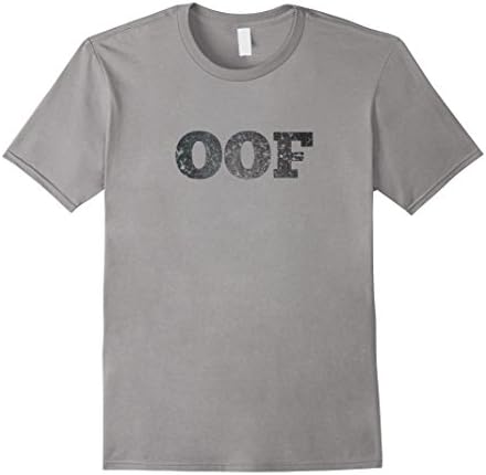 Mens OOF Cool Trendy T Shirt for Teen Girls Boys Gift Idea Medium Slate