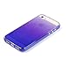 AIIYG DS(TM) iPhone 5 Case,5S Case,SE Case, Gradient Color Mirror Soft TPU Case with Shockproof PC Bumper for Apple iPhone 5S,5,SE (Purple)