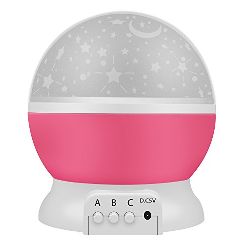 image for Star Night Light Projector Lamp, DAVICHE Baby LED 360 Degree Romantic 