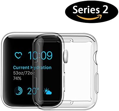 Apple Watch Series 2 Case, iphone Watch 2 TPU Screen Protector All-around Protective 0.3mm Hd Clear Ultra-thin Cover (for Apple Watch Series 2 42mm)