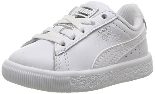 PUMA Unisex-Kids Clyde Core L Foil, White, 10 M US Toddler