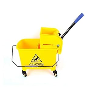 20 l schoonmaakwagen / reinigingswagen met pers 67 cm vouwhouder met professionele telescoopsteel