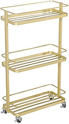 Y 3 Tier Bathroom Utility Cart With Wheels Creative Metal