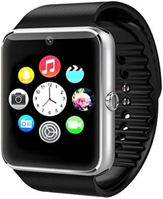 RabbyRock Bluetooth Smart Watch - Touch Screen Cell Phone Watch with SIM TF Card Slot SmartWatch Pedometer Sleep Monitor Remote for IOS &amp; Android (GT08)