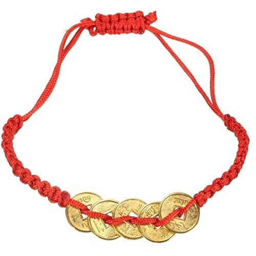 Eatingbiting R Feng Shui Red String Lucky Coin Charm Bracelet For Good Luck Wealth Chinese Knot Lucky Coins Feng Shui Coins Fortune Coin Bracelets Buy Online In Mongolia At Mongolia Desertcart Com Productid