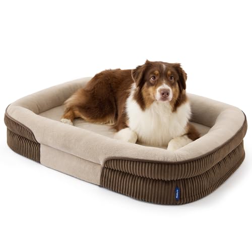 Bedsure Orthopedic Dog Bed 38" Brown