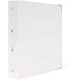 russell+hazel Signature Patent 3-Ring Binder, White, 10.75" x 12", White Binder (36917)