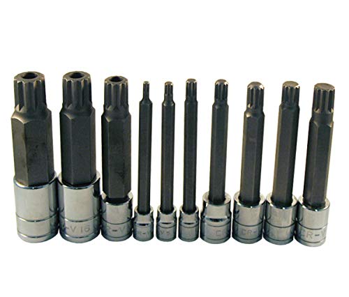 ATD Tools 13781 10-Piece Extra Long Triple Square