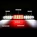 Auto Dynasty Dual Row LED Chrome 3rd Third Tail High Mount Stop Brake Light Cargo Lamp Compatible with Silverado Sierra GMT800 99-07