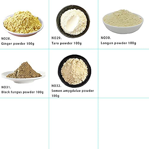 100 g 32 tipi di tè cinese matcha tè verde in polvere profumato maschera in polvere di tè in polvere (11 carote in… - immagine 6