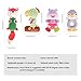 TUMAMA Newborn Baby Toys, Soft Cute Plush Stuffed Animal Rattles for 0, 3, 6, 9, 12 Months Newborn and Infant Development Hand Grip 4 PCS,Easter Gifts