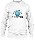 Worlds Coolest arbiter XL - White Long Sleeve Tshirt - Gildan 6.1oz Long Sleeve Tee