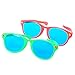 Seekingtag Colorful Jumbo Blue Lens Sunglasses for Costumes Cosplay Halloween Party Fun Party Favor Photo Booth Props - Party Pack of 6, 10