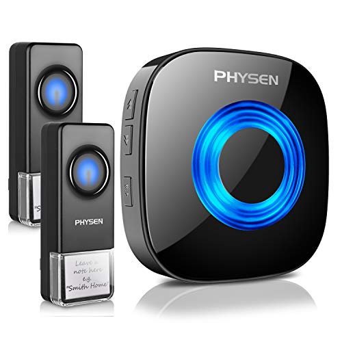Wireless Door Bells & Chimes Wireless PHYSEN Doorbells Chimes with Mute