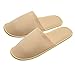 AILELAN Spa Slippers, 20 Pairs Cotton Velvet Closed Toe Disposable Slippers Fit Size for Men and Women for Hotel Home Guest Used, White Non-Slip Slippers
