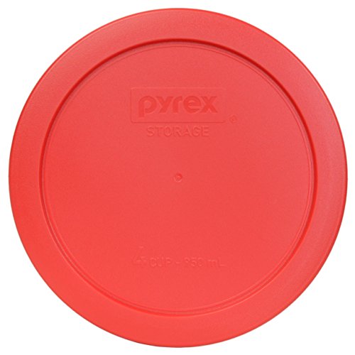 Pyrex 7201-PC Round 4 Cup Storage Lid for Glass Bowls (1, Red)