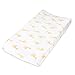 aden + anais Essentials Changing Pad Cover, 100% Cotton Muslin, Super Soft, Breathable, Tailored Snug Fit, Single, Safari Babes, Giraffe