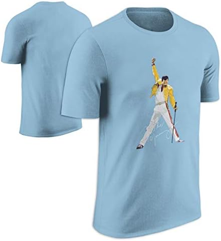 WPAD Men's Queen Band Freddie Mercury Autograph Sign T-shirt