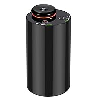 KONCHILE Waterless Essential Oil Diffuser, 7 Colors LED Light, Battery Powered Mini Scent Air Machine, Aromatherapy Mist Diffuser for Home Room Car Office (Black)