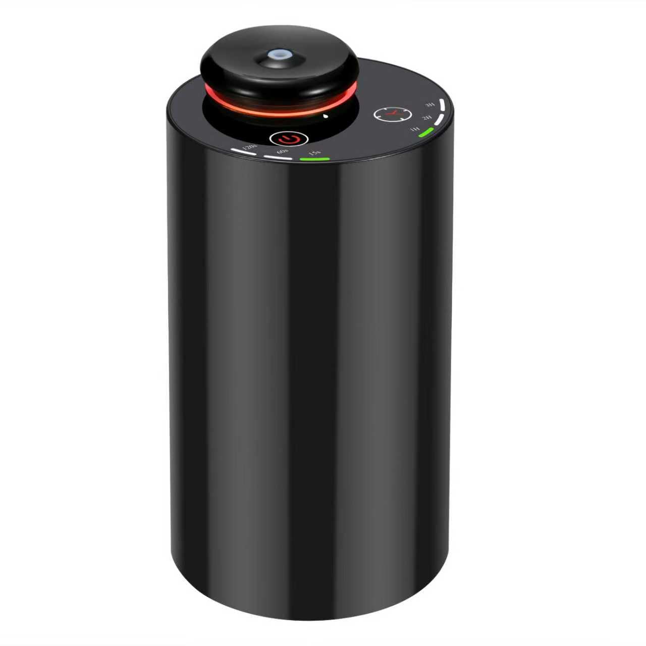 KONCHILE Waterless Essential Oil Diffuser, 7 Colors LED Light, Battery Powered Mini Scent Air Machine, Aromatherapy Mist Diffuser for Home Room Car Office (Black)