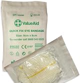 Value Aid Quick Fix Sterile Eye Bandage Single HSE BS8599-1 Compliant First Aid view 2