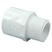 NIBCO 436 Series PVC Pipe Fitting, Adapter, Schedule 40, 1-1/2" Slip x NPT Male primary