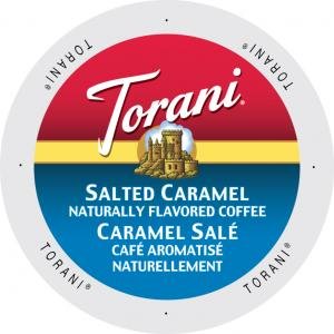 Torani K-Cup Brewer Compatible Salted Caramel Coffee - 96 Count