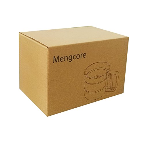 MENGCORE Baking Stainless Steel Shaker Sieve Cup Mesh Crank Flour Sifter with Measuring Scale Mark for Flour Icing Sugar - Thumbnail 6