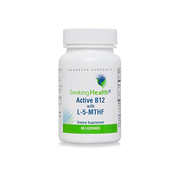 Seeking Health Active B12 with L-5-MTHF, 60 Lozenges, Vitamin B12 Supplement, Supports Cellular Health, Cognitive Health…