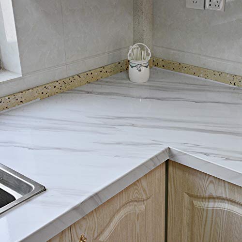 Pph3 Shine Pvc Self Adhesive Wallpaper Marble Stickers Waterproof