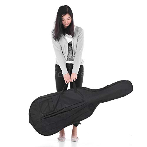 FidgetFidget Portable 4/4 & 3/4 Cello Gig Carrying Bag Case Backpack Adjustable Shoulder T4F9 - Thumbnail 2