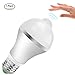 Motion Sensor Light Bulb,Minger 5W Smart PIR LED Bulbs, Auto On/Off Night Lights for Stairs, Garage, Corridor, Walkway, Yard, Hallway, Patio, Carport (E26/E27,425lumen,Warm White)