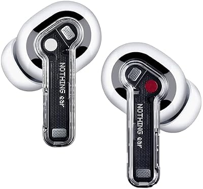 Ear cuffie bluetooth con Audio Hi-Res, Cancellazione attiva del rumore intelligente, Equalizzatore avanzato e fino a 40.5 ore di ascolto - Bianco