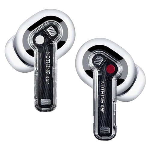 Ear Auriculares inalambricos Bluetooth con Integración de ChatGPT, Audio Hi-Res, Cancelación de Ruido Activa Inteligente, Ecualizador Avanzado y hasta 40,5 Horas de reproducción - Blanco