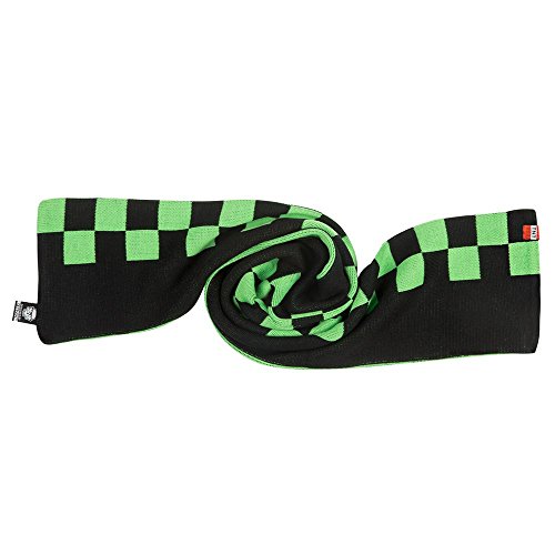 JINX Minecraft Creeper Checkered Scarf (Green/Black, 40