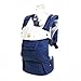 LÍLLÉbaby Complete Embossed Luxe Six-Position 360° Ergonomic Baby and Child Carrier, Blue