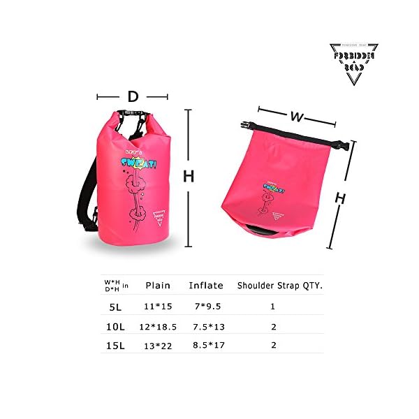 Forbidden-Road-5L-10L-15L-Waterproof-Dry-Bag-8-Colors-Dry-Sack-Roll-Top-Dry-Compression-Sack-Keeps-Gear-Dry-for-Kayaking-Boating-Camping-Canoeing-Fishing-Skiing-Snowboarding-Swimming-Surfing-Sports Forbidden-Road-5L-10L-15L-Waterproof-Dry-Bag-8-Colors-Dry-Sack-Roll-Top-Dry-Compression-Sack-Keeps-Gear-Dry-for-Kayaking-Boating-Camping-Canoeing-Fishing-Skiing-Snowboarding-Swimming-Surfing-Sports