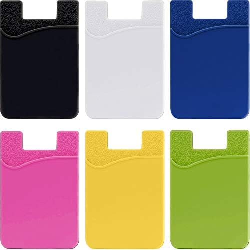 Cellphone Card Holder Pockets - Silicone Adhesive Sleeve for Bank Cards