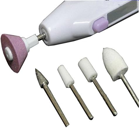 bangdan Leathercraft Edge Burnishing Tool Dremel Tool with 5 Buffing Polishing Heads