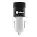 Car Charger, IMKEY® 2.1A Dual USB Port Rapid Car Charger Adapter for Apple iPhone, iPad, Samsung, Google Nexus 7, HTC, LG, And More - (Black)