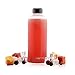 Glass Water Bottles 32 oz - by Kanrel | Best Bottle on Amazon for Essential Oils, Juicing, Milk, Tea, Kombucha, Smoothies, Juice, XL Large Dishwasher Safe with Reusable Leak Proof Lid | 32 ounce, 32oz