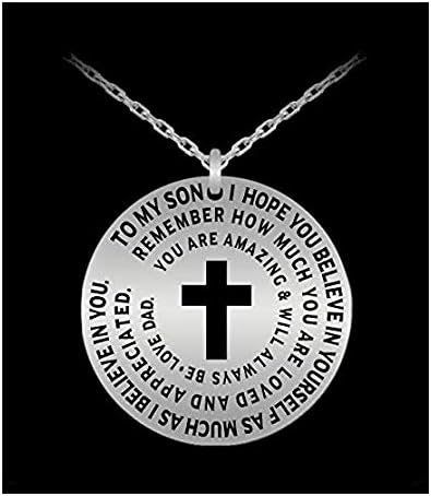 father son necklace pendants