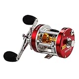 KastKing Rover Round Baitcasting Reel, Perfect Conventional Reel for Catfish, Salmon/Steelhead, Striper Bass and Inshore Saltwater Fishing - No.1 Highest Rated Conventional Reel, Reinforced Metal Body