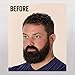 KUSCHELBÄR PRO Heated Beard Straightener Brush from MASC by Jeff Chastain – Arched Comb for More Styling Options, Extra-Long Fixed Cord, 3D Heated Plate Design, 3 Temperature Settings, Auto Turn-Offthumb 3