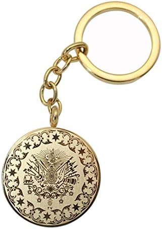 Turkish Arab Coin Turkey Coins Ottoman Stainless Steel Key Chains Islam Muslim Key Ring