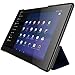 iGadgitz Premium Dark Blue PU Leather Smart Cover Case for Sony Xperia Z2 Tablet SGP511 10.1