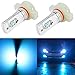 Alla Lighting 3600lm Xtreme Super Bright 5201 5202 LED Ice Blue Bulbs Fog Lights ETI 56-SMD PS19W 12085 DRL Replacement of Bulb